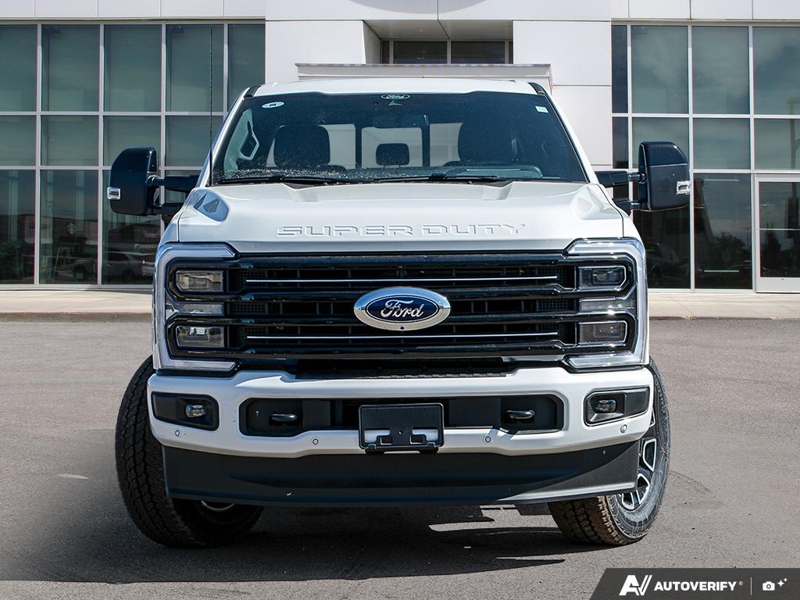 NEW 2026 Ford F-350 Super Duty Platinum - Star White Tri-coat Metallic Exterior / BLACK ONYX/BLUE LEATHER Interior - $124,848 - Stock #E60567 - VIN 1FT8W3BM4TEE27904 - Photo 2