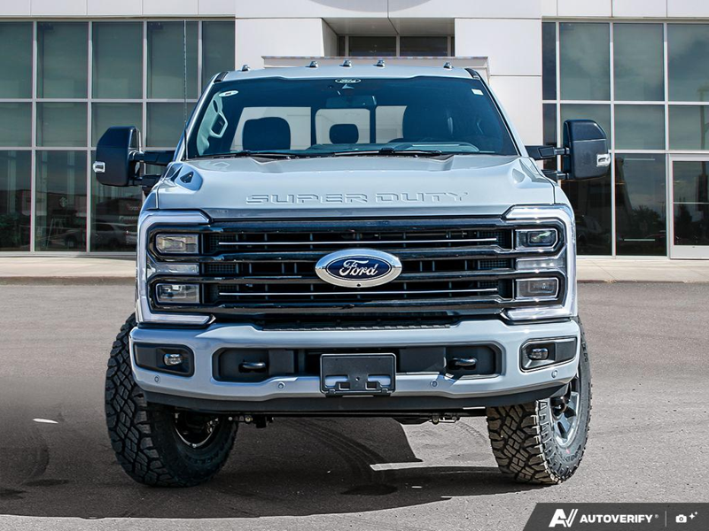 NEW 2026 Ford F-350 Super Duty Platinum Tremor - Glacier Gray Exterior / BLACK ONYX/BLUE LEATHER Interior - $126,525 - Stock #E60535 - VIN 1FT8W3BM7TEE28383 - Photo 2