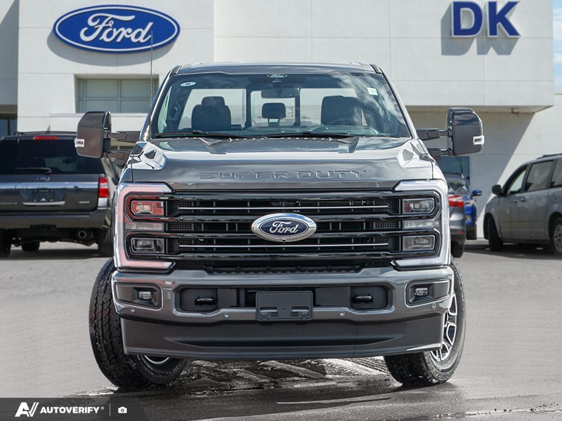 NEW 2026 Ford F-350 Super Duty Platinum - Carbonized Grey Metallic Exterior / BLACK ONYX/BLUE LEATHER Interior - $115,436 - Stock #D60348 - VIN 1FT8W3BT2TEE05424 - Photo 2