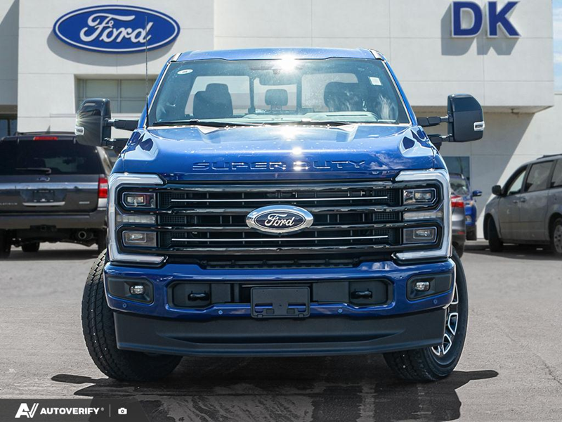 NEW 2026 Ford F-350 Super Duty Platinum - Argon Blue Metallic Exterior / BLACK ONYX/BLUE LEATHER Interior - $115,248 - Stock #D60599 - VIN 1FT8W3BT6TEE88940 - Photo 2