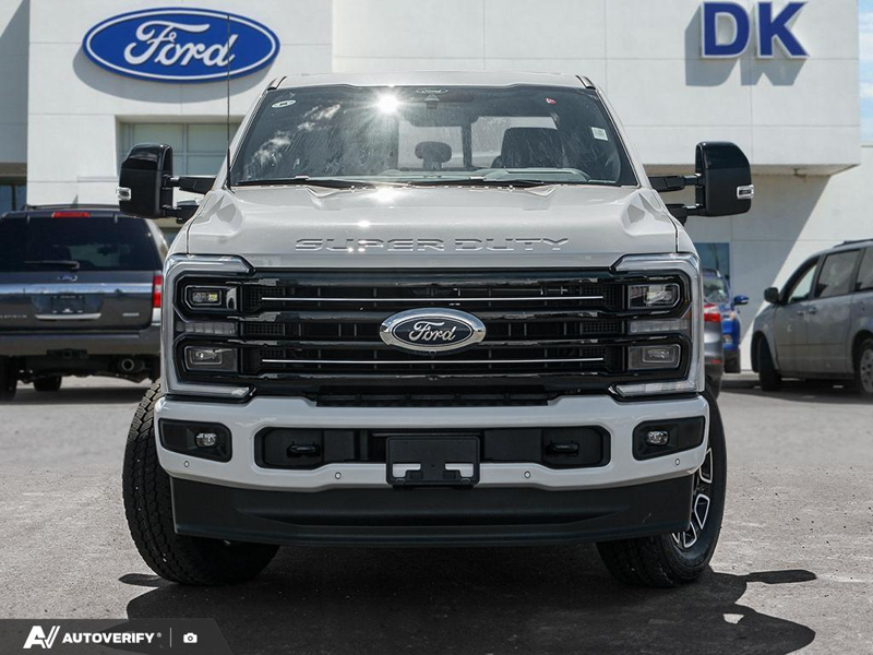 NEW 2026 Ford F-350 Super Duty Platinum - Star White Tri-Coat Exterior / BLACK ONYX/BLUE LEATHER Interior - $116,436 - Stock #D60597 - VIN 1FT8W3BT7TEE90714 - Photo 2