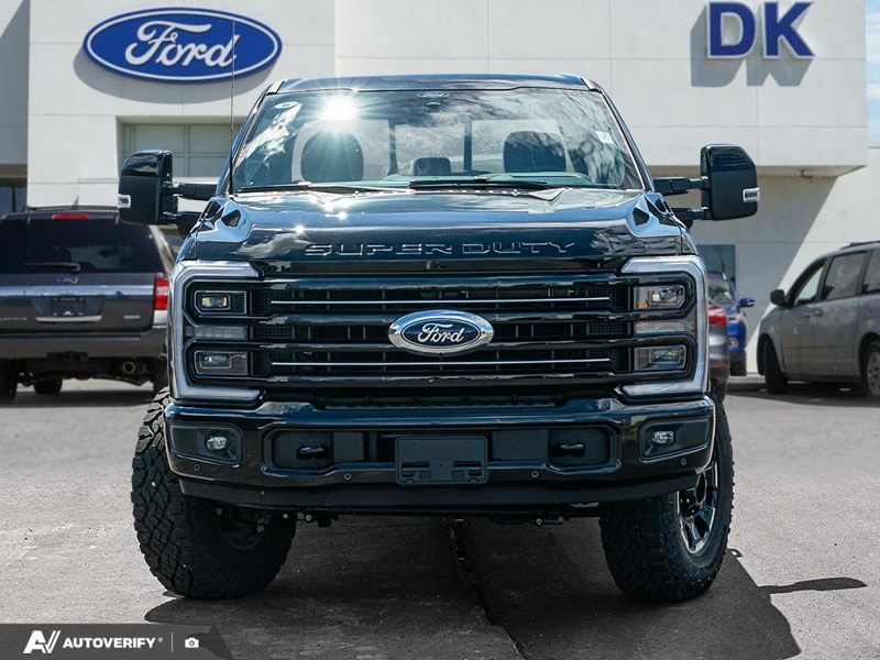 NEW 2026 Ford F-350 Super Duty Platinum - Agate Black Metallic Exterior / BLACK ONYX/PLATINUM BLUE, UNIQUE PLATINUM LEATHER 40/CONSOLE/40 Interior - $122,340 - Stock #D60703 - VIN 1FT8W3BM4TED65193 - Photo 2
