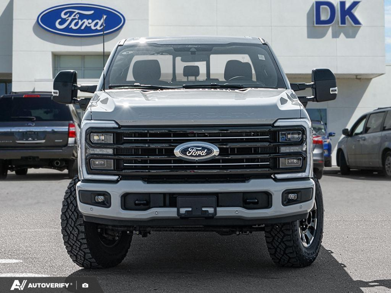 NEW 2026 Ford F-350 Super Duty Platinum - Avalanche Exterior / BLACK ONYX/PLATINUM BLUE, UNIQUE PLATINUM LEATHER 40/CONSOLE/40 Interior - $122,867 - Stock #D60791 - VIN 1FT8W3BMXTED92978 - Photo 2