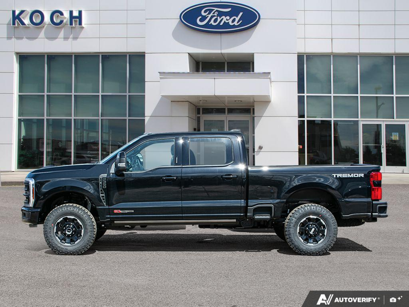 NEW 2026 Ford F-350 Super Duty Platinum Tremor - Agate Black Exterior / BLACK ONYX/BLUE LEATHER Interior - $128,853 - Stock #E60283 - VIN 1FT8W3BM8TED60496 - Photo 3