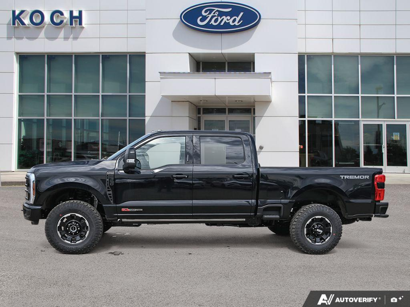 NEW 2026 Ford F-350 Super Duty Platinum Tremor - Agate Black Exterior / BLACK ONYX/BLUE LEATHER Interior - $128,953 - Stock #E60443 - VIN 1FT8W3BM7TED99614 - Photo 3