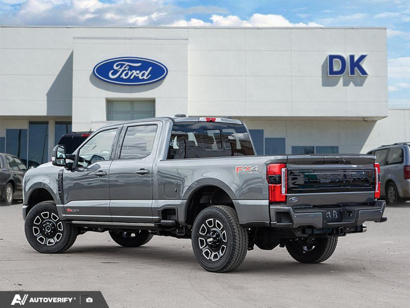 NEW 2026 Ford F-350 Super Duty Platinum - Carbonized Grey Metallic Exterior / BLACK ONYX/BLUE LEATHER Interior - $119,261 - Stock #D60444 - VIN 1FT8W3BMXTEE27115 - Photo 3