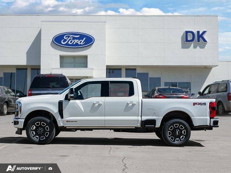 NEW 2026 Ford F-350 Super Duty Platinum - Star White Tri-coat Metallic Exterior / BLACK ONYX/BLUE LEATHER Interior - $118,264 - Stock #D60638 - VIN 1FT8W3BM4TEE13999 - Photo 3