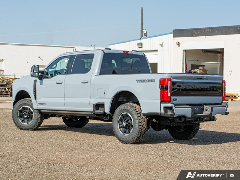 NEW 2026 Ford F-350 Super Duty Platinum Tremor - Glacier Gray Exterior / BLACK ONYX/BLUE LEATHER Interior - $122,693 - Stock #E60035 - VIN 1FT8W3BM4TEC29646 - Photo 4