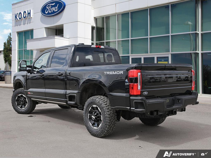 NEW 2026 Ford F-350 Super Duty Platinum Tremor - Agate Black Exterior / BLACK ONYX/BLUE LEATHER Interior - $128,953 - Stock #E60443 - VIN 1FT8W3BM7TED99614 - Photo 4