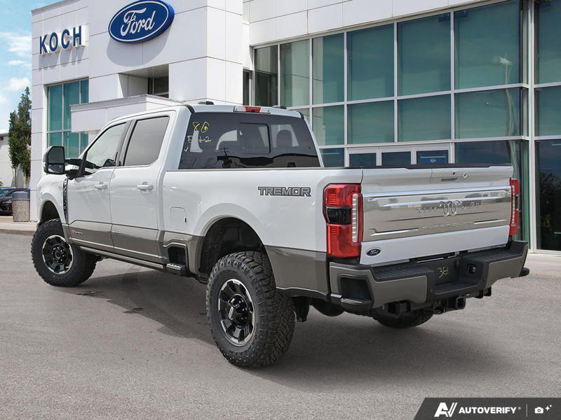NEW 2026 Ford F-350 Super Duty King Ranch Tremor - Star White/marsh Grey Accent Exterior / JAVA LEATHER Interior - $127,842 - Stock #E60354 - VIN 1FT8W3BM4TED76839 - Photo 4
