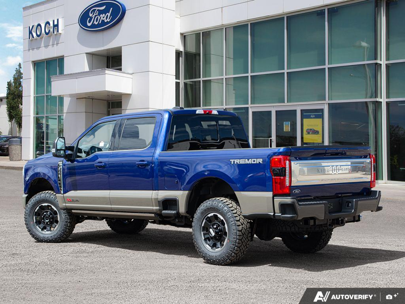 NEW 2026 Ford F-350 Super Duty King Ranch Tremor - Argon Blue/marsh Grey Exterior / JAVA LEATHER Interior - $128,017 - Stock #E60597 - VIN 1FT8W3BM6TEE28133 - Photo 4