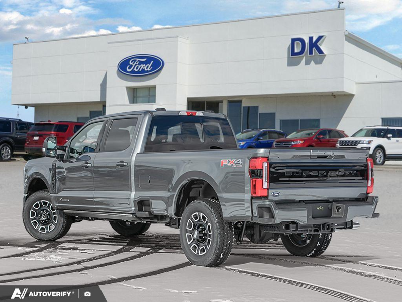 NEW 2026 Ford F-350 Super Duty Platinum - Carbonized Grey Metallic Exterior / BLACK ONYX/BLUE LEATHER Interior - $115,861 - Stock #D60348 - VIN 1FT8W3BT2TEE05424 - Photo 4