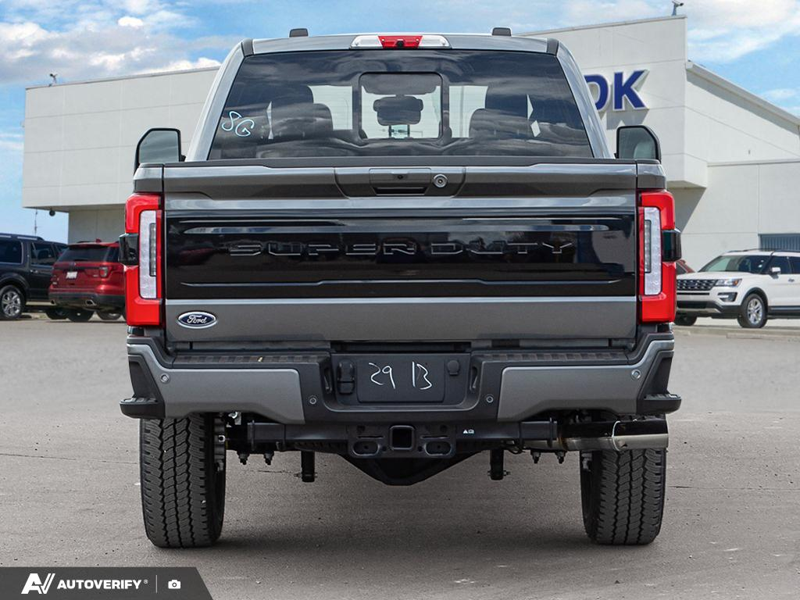 NEW 2026 Ford F-350 Super Duty Platinum - Carbonized Grey Metallic Exterior / BLACK ONYX/BLUE LEATHER Interior - $119,261 - Stock #D60444 - VIN 1FT8W3BMXTEE27115 - Photo 4