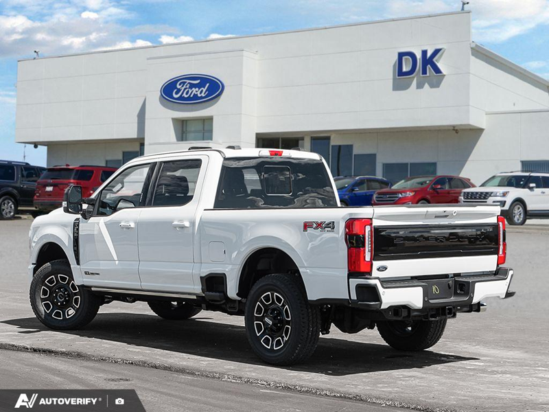 NEW 2026 Ford F-350 Super Duty Platinum - Star White Tri-Coat Exterior / BLACK ONYX/BLUE LEATHER Interior - $116,436 - Stock #D60597 - VIN 1FT8W3BT7TEE90714 - Photo 4