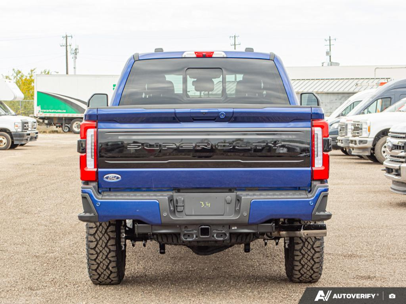 NEW 2026 Ford F-350 Super Duty Platinum Tremor - Argon Blue Metallic Exterior / BLACK ONYX/BLUE LEATHER Interior - $126,893 - Stock #E60017 - VIN 1FT8W3BM1TEC04574 - Photo 5