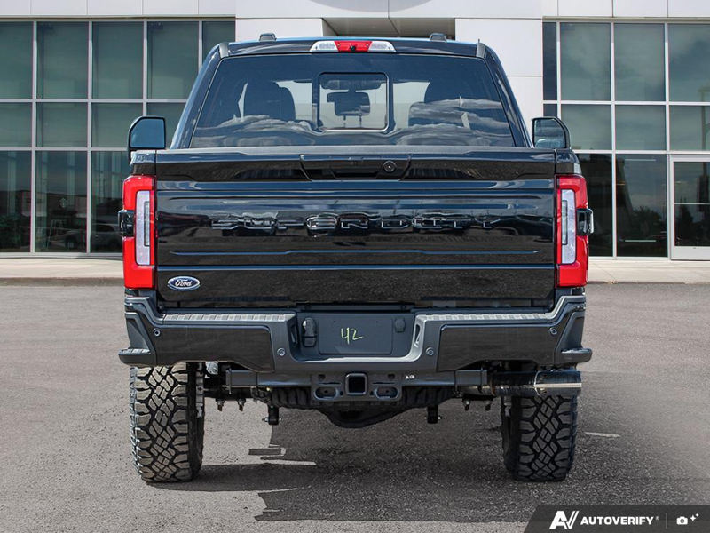NEW 2026 Ford F-350 Super Duty Platinum Tremor - Agate Black Exterior / BLACK ONYX/BLUE LEATHER Interior - $128,853 - Stock #E60283 - VIN 1FT8W3BM8TED60496 - Photo 5