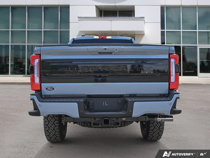 NEW 2026 Ford F-350 Super Duty Platinum Tremor - Glacier Gray Exterior / BLACK ONYX/BLUE LEATHER Interior - $129,903 - Stock #E60442 - VIN 1FT8W3BM1TED99091 - Photo 5
