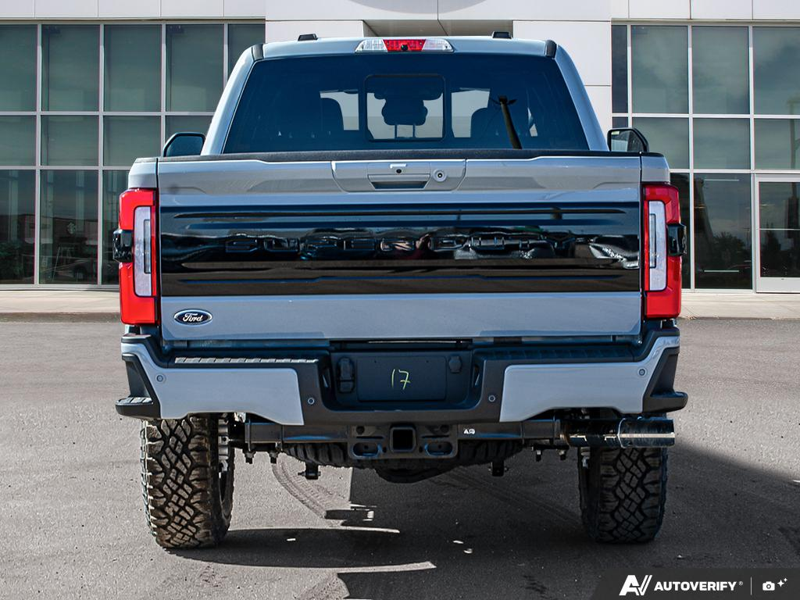 NEW 2026 Ford F-350 Super Duty Platinum Tremor - Glacier Gray Exterior / BLACK ONYX/BLUE LEATHER Interior - $126,525 - Stock #E60535 - VIN 1FT8W3BM7TEE28383 - Photo 5