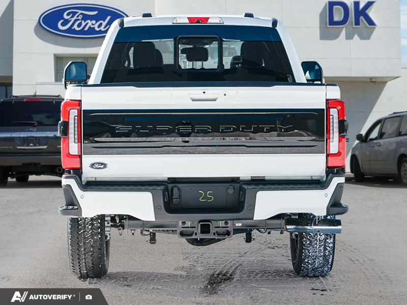NEW 2026 Ford F-350 Super Duty Platinum - Star White Tri-coat Metallic Exterior / BLACK ONYX/BLUE LEATHER Interior - $116,061 - Stock #D60313 - VIN 1FT8W3BT6TED95352 - Photo 5