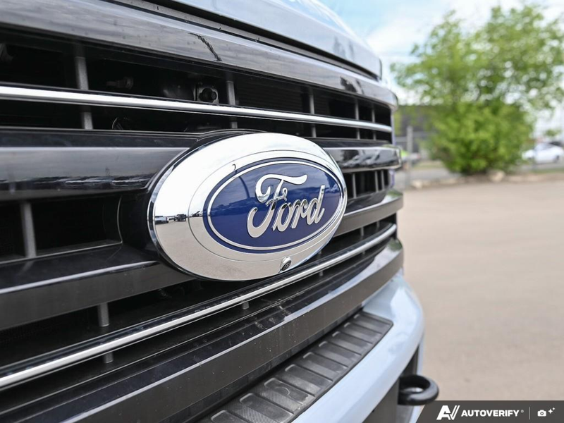 NEW 2026 Ford F-350 Super Duty Platinum Tremor - Glacier Gray Exterior / BLACK ONYX/BLUE LEATHER Interior - $129,903 - Stock #E60442 - VIN 1FT8W3BM1TED99091 - Photo 9