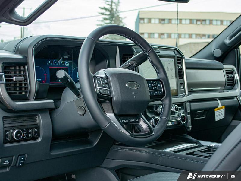 NEW 2026 Ford F-450 Super Duty Platinum - Argon Blue Metallic Exterior / BLACK ONYX/BLUE LEATHER Interior - $132,183 - Stock #E60043 - VIN 1FT8W4DM9TEC04583 - Photo 13