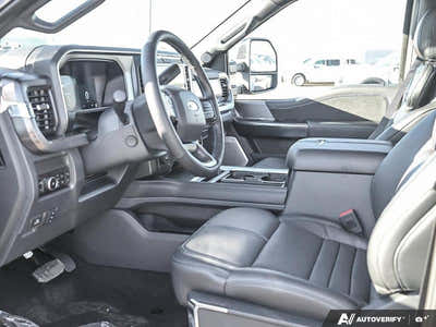 NEW 2026 Ford F-450 Super Duty
 Platinum - Avalanche Exterior / BLACK ONYX/BLUE LEATHER Interior - $134,238 - Stock #E60080 - VIN 1FT8W4DMXTEC29329