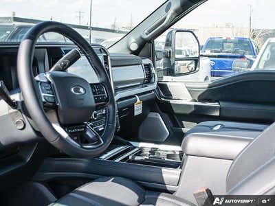 NEW 2026 Ford F-450 Super Duty Platinum - BLACK ONYX/BLUE LEATHER Interior - $133,339 - Stock #E60220 - VIN 1FT8W4DM7TED23460