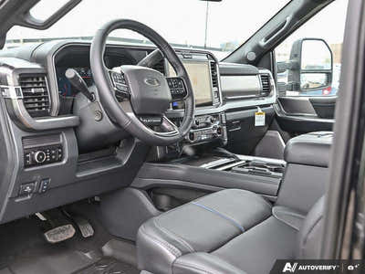 NEW 2026 Ford F-450 Super Duty Platinum - BLACK ONYX/BLUE LEATHER Interior - $135,458 - Stock #E60275 - VIN 1FT8W4DM9TED92070