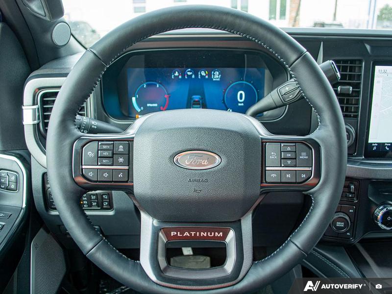 NEW 2026 Ford F-450 Super Duty Platinum - Argon Blue Metallic Exterior / BLACK ONYX/BLUE LEATHER Interior - $132,183 - Stock #E60043 - VIN 1FT8W4DM9TEC04583 - Photo 14