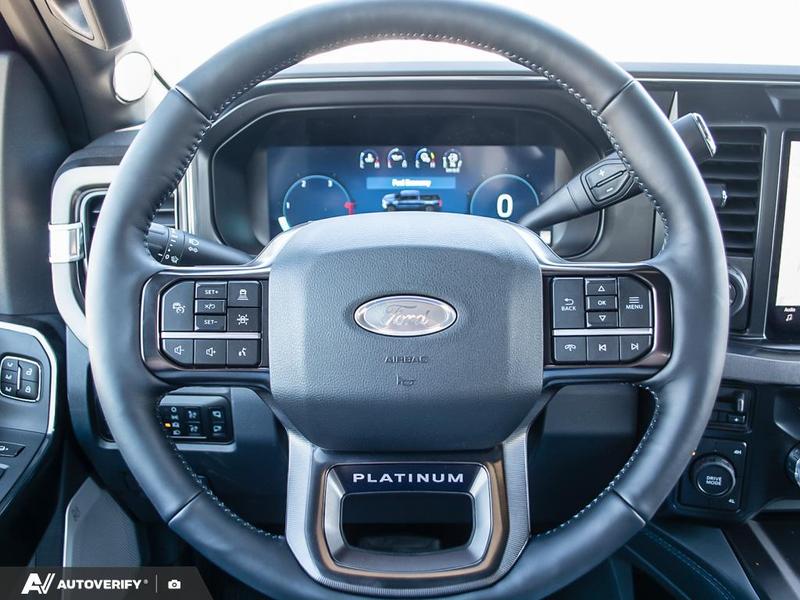 NEW 2026 Ford F-450 Super Duty Platinum - Agate Black Exterior / BLACK ONYX/BLUE LEATHER Interior - $137,459 - Stock #D60295 - VIN 1FT8W4DM2TED83646 - Photo 14
