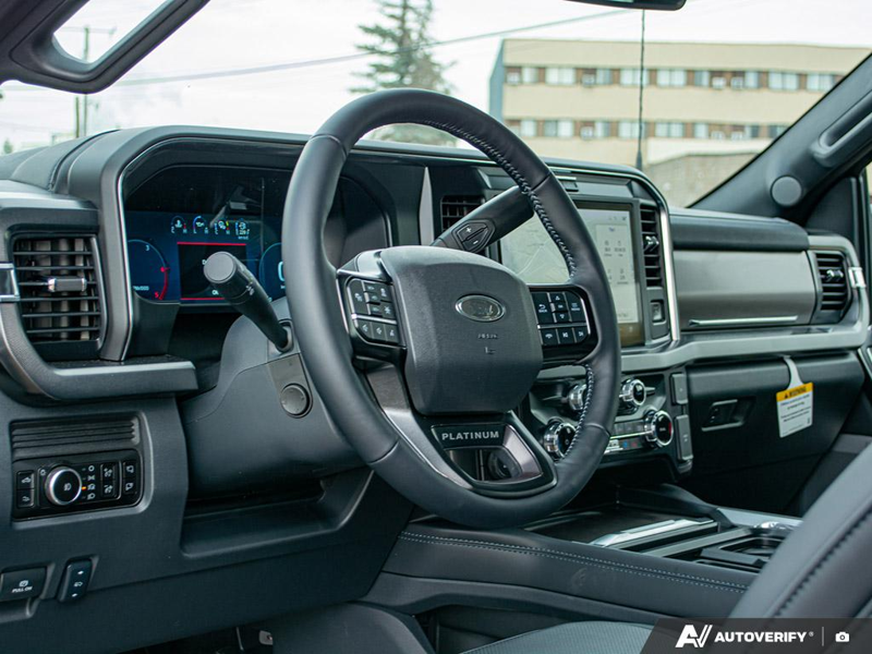 NEW 2026 Ford F-450 Super Duty Platinum - Argon Blue Metallic Exterior / BLACK ONYX/BLUE LEATHER Interior - $132,183 - Stock #E60043 - VIN 1FT8W4DM9TEC04583 - Photo 13