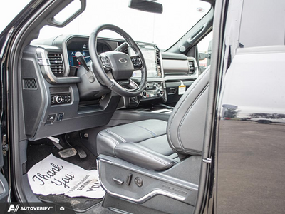 NEW 2026 Ford F-450 Super Duty Platinum - BLACK ONYX/PLATINUM BLUE, UNIQUE PLATINUM LEATHER 40/CONSOLE/40 Interior - $126,719 - Stock #D60840 - VIN 1FT8W4DT0TEE97846