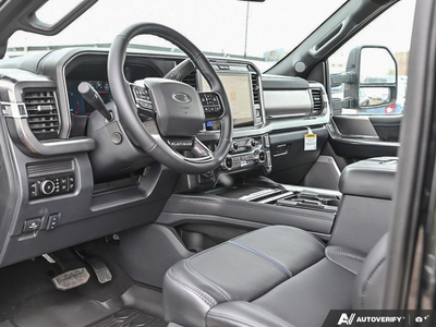 NEW 2026 Ford F-450 Super Duty Platinum - BLACK ONYX/BLUE LEATHER Interior - $135,458 - Stock #E60275 - VIN 1FT8W4DM9TED92070