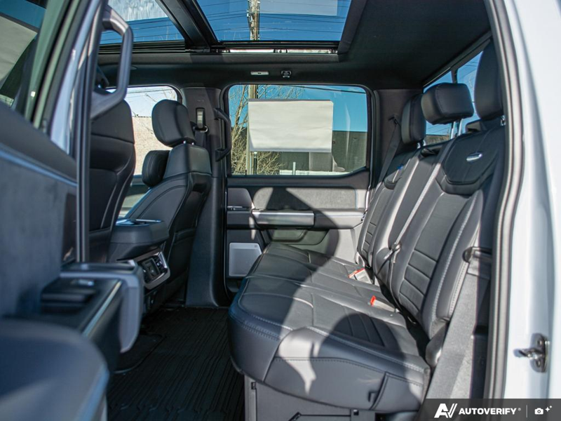 NEW 2026 Ford F-450 Super Duty Platinum - Glacier Gray Exterior / BLACK ONYX/BLUE LEATHER Interior - $136,288 - Stock #E60276 - VIN 1FT8W4DM7TED94268 - Photo 14