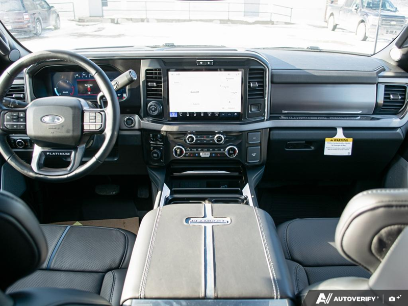 NEW 2026 Ford F-450 Super Duty Platinum - Glacier Gray Exterior / BLACK ONYX/BLUE LEATHER Interior - $136,288 - Stock #E60276 - VIN 1FT8W4DM7TED94268 - Photo 15