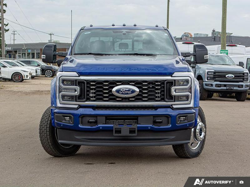 NEW 2026 Ford F-450 Super Duty Platinum - Argon Blue Metallic Exterior / BLACK ONYX/BLUE LEATHER Interior - $132,183 - Stock #E60043 - VIN 1FT8W4DM9TEC04583 - Photo 2