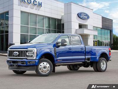 NEW 2026 Ford F-450 Super Duty Platinum - Argon Blue Metallic Exterior - $133,183 - Stock #E60043 - VIN 1FT8W4DM9TEC04583