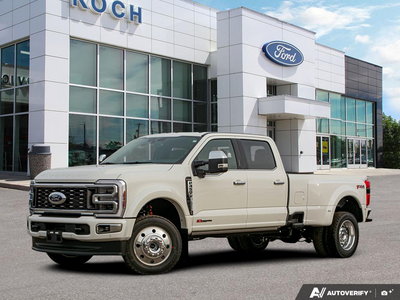 NEW 2026 Ford F-450 Super Duty
 Platinum - Star White Tri-coat Metallic Exterior / SMOKED TRUFFLE LEATHER Interior - $138,708 - Stock #E60082 - VIN 1FT8W4DMXTEC04530