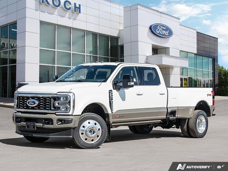 NEW 2026 Ford F-450 Super Duty King Ranch - Star White/marsh Grey Accent Exterior / JAVA LEATHER Interior - $135,787 - Stock #E60420 - VIN 1FT8W4DM3TEE03239 - Photo 1