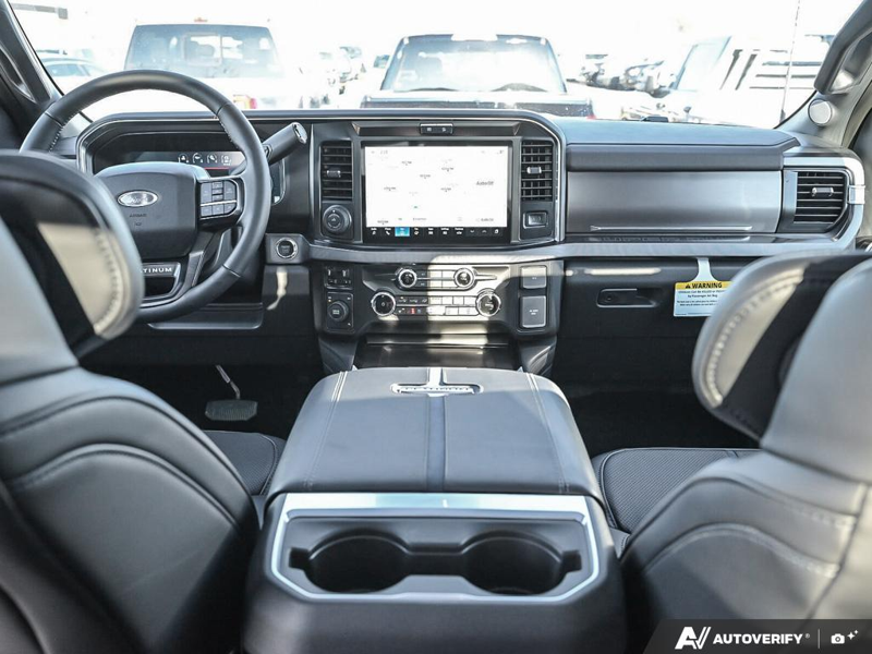 NEW 2026 Ford F-450 Super Duty Platinum - Avalanche Exterior / BLACK ONYX/BLUE LEATHER Interior - $133,238 - Stock #E60080 - VIN 1FT8W4DMXTEC29329 - Photo 25