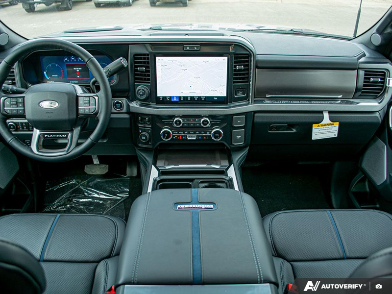 NEW 2026 Ford F-450 Super Duty Platinum - Argon Blue Metallic Exterior / BLACK ONYX/BLUE LEATHER Interior - $132,183 - Stock #E60043 - VIN 1FT8W4DM9TEC04583 - Photo 26