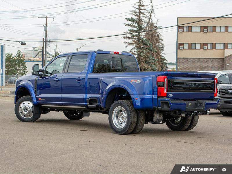 NEW 2026 Ford F-450 Super Duty Platinum - Argon Blue Metallic Exterior / BLACK ONYX/BLUE LEATHER Interior - $132,183 - Stock #E60043 - VIN 1FT8W4DM9TEC04583 - Photo 4