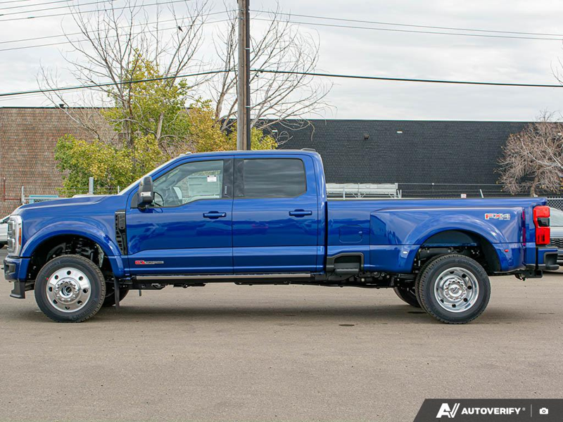 NEW 2026 Ford F-450 Super Duty Platinum - Argon Blue Metallic Exterior / BLACK ONYX/BLUE LEATHER Interior - $132,183 - Stock #E60043 - VIN 1FT8W4DM9TEC04583 - Photo 3