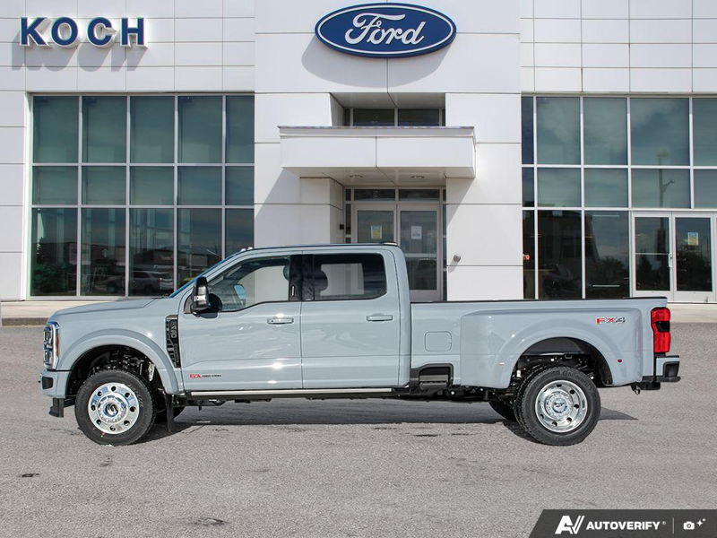 NEW 2026 Ford F-450 Super Duty Platinum - Glacier Gray Exterior / BLACK ONYX/BLUE LEATHER Interior - $136,288 - Stock #E60276 - VIN 1FT8W4DM7TED94268 - Photo 3