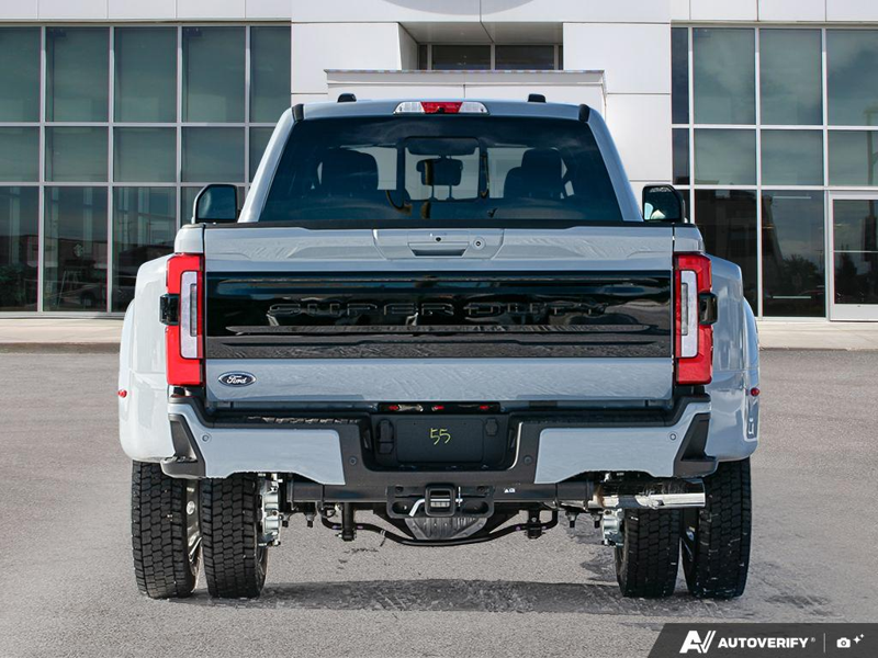NEW 2026 Ford F-450 Super Duty Platinum - Glacier Gray Exterior / BLACK ONYX/BLUE LEATHER Interior - $136,288 - Stock #E60276 - VIN 1FT8W4DM7TED94268 - Photo 5