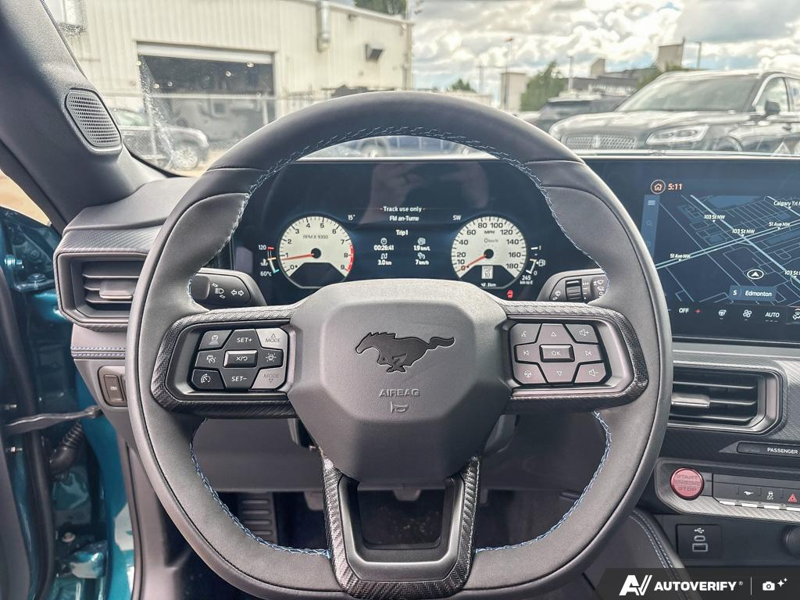 NEW 2026 Ford Mustang Dark Horse - Adriatic Blue Metallic Exterior / BLACK W/BLUE ACCENTS, CLOTH/VINYL HEATED BUCKET SEATS Interior - $78,944 - Stock #E60780 - VIN 1FA6P8R05T5503575 - Photo 14