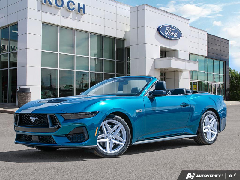 NEW 2026 Ford Mustang GT Premium Convertible - Adriatic Blue Metallic Exterior / BLACK ONYX TRIM Interior - $69,203 - Stock #E60105 - VIN 1FAGP8FF6T5103795 - Photo 1