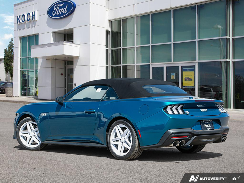 NEW 2026 Ford Mustang GT Premium Convertible - Adriatic Blue Metallic Exterior / BLACK ONYX TRIM Interior - $69,203 - Stock #E60105 - VIN 1FAGP8FF6T5103795 - Photo 4