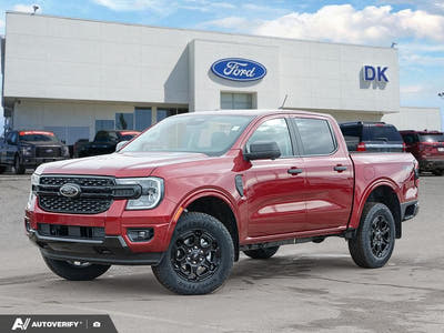 NEW 2026 Ford Ranger XLT - Ruby Red Tri-coat Metallic Exterior - $55,783 - Stock #D60201 - VIN 1FTER4HH2TLE03526