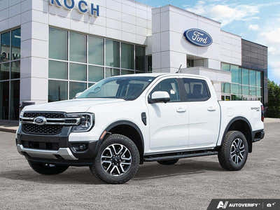 NEW 2026 Ford Ranger LARIAT - Oxford White Exterior - $60,084 - Stock #E60531 - VIN 1FTER4KH5TLE13718